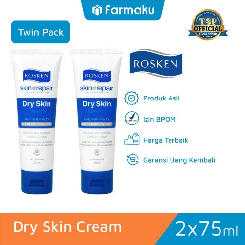 Jual Twin Pack Rosken Dry Skin Cream 25 Ml Farmaku